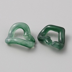 Двухцветные акриловые кольца с имитацией драгоценных камней&nbsp;FIND-WH0260-34K