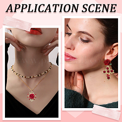 24шт 4 стиля подвески из сплава со стразами FIND-SC0005-71