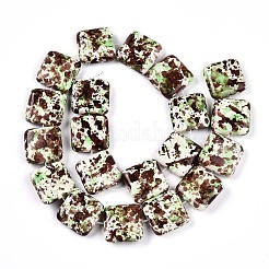 Синтетических нитей бирюзовые бусы&nbsp;TURQ-T004-09A-03