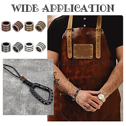 16 шт. 4-х цветные бусины из нержавеющей стали 304 STAS-UN0050-25