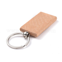 Брелок из натурального дерева HJEW-P008-02