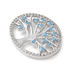 Латунные микро проложить кубического циркония подвески&nbsp;KK-C086-09P