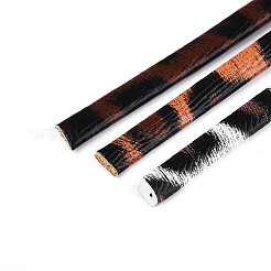 5 м плоская двойная косая бейка из искусственной кожи с леопардовым принтом&nbsp;LC-N006-03B