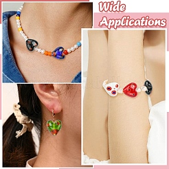 30шт 5 цвета стеклянные бусины Миллефиори ручной работы LAMP-CJ0002-42