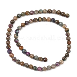 Натуральные красные корундовые бусины&nbsp;G-K405-A01-6mm