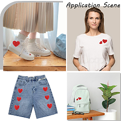 30 шт. 3 стиля аппликация в виде сердца из стекла и страз DIY-GF0009-88