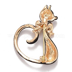 Значок кота из горного хрусталя&nbsp;LS-JEWB-E013-07G