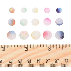 450 шт. матовые стеклянные бусины с эффектом кракле DGLA-FS0001-11