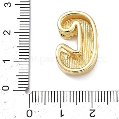 Латунные бусины с инициалами&nbsp;KK-B167-27G-01C