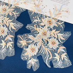 Полиэстер акрил стразы аппликация вышивка АБС пайетки&nbsp;FIND-WH20019-165A-02