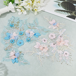 Полиэстер вышивка кружево шитье украшения&nbsp;DIY-WH2031-077A-01