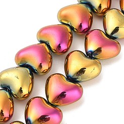 Стеклянные бусины с гальваническим покрытием &nbsp;EGLA-B008-01A-FP01