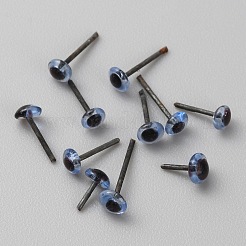 Глаза из иглы для валяния из стекла DOLL-WH0002-07A-01