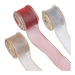 3 шт. двухцветная нейлоновая сетчатая лента для изготовления бантов ORIB-PH0001-01