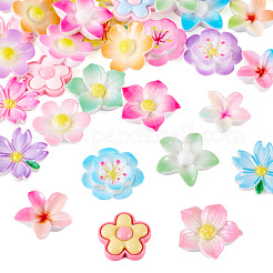 70 шт. 7 стиля кабошонов из непрозрачной эмалевой смолы&nbsp;CRES-TA0001-51