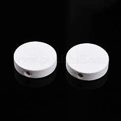 Расписные бусы из натурального дерева WOOD-WH0038-35A-02