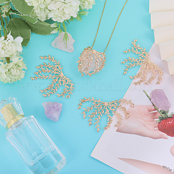 4 шт. латунная фурнитура для волос KK-CA0002-78