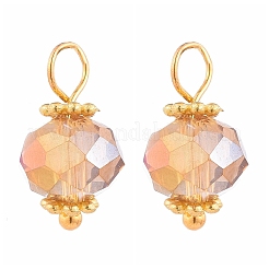 Гальванические брелоки из граненого стекла PALLOY-JF00454-M