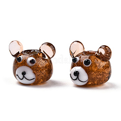 Светящихся ручной работы Lampwork бисер LAMP-CJC0015-01