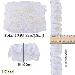 10 м полиэстеровых кружевных лент в горошек OCOR-GF0003-35A