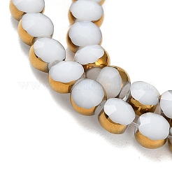 Стеклянные бусины с гальваническим покрытием &nbsp;LS-EGLA-A040-01C