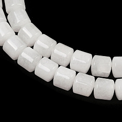 Бусины из натурального белого нефрита G-G275-D17-10x10mm