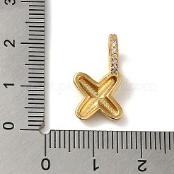 Латунные микро проложить кубического циркония подвески KK-K345-13X-G