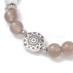 2 шт. круглых бусин из натурального кварца&nbsp;BJEW-JB13000