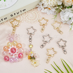 20 шт. двухцветные поворотные застежки из цинкового сплава&nbsp;FIND-SP0004-18