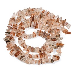 Нити бусин из рутилированного кварца из натурального черного золота&nbsp;G-G905-20A