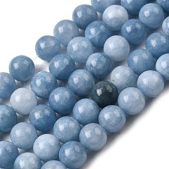 Природные окрашенные белого нефрита нитей бисера G-M402-C03-27