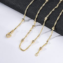 Ожерелье из латунных спутниковых цепочек для женщин&nbsp;LS-NJEW-P265-35G