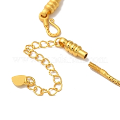 Изготовление браслета из латунной пшеничной цепи с покрытием стойки&nbsp;KK-F873-11MG