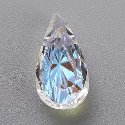 Подвески из тисненого стекла со стразами&nbsp;GLAA-J101-06A-001SI