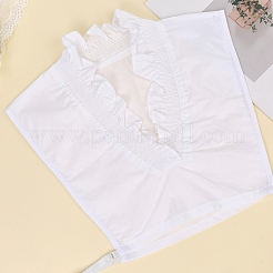 Съемная хлопковая рубашка женская накладной воротник AJEW-WH20054-051