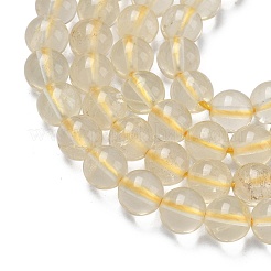 Нити из натуральных бусин лимонного кварца (обработанных нагреванием)&nbsp;G-K365-F02-8mm