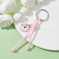 Брелки с подвесками из эмали из цинкового сплава и сглаза KEYC-JKC00609-03