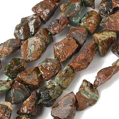 Необработанные грубые натуральные зеленые опаловые бусины нити G-M453-D13