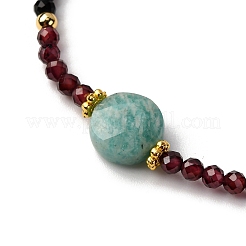 3 комплект из 2-1/4~2-3/8 эластичного браслета из натурального культивированного пресноводного жемчуга BJEW-JB12365