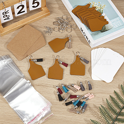 Наборы для изготовления бирок из искусственной кожи своими руками&nbsp;DIY-OC0014-34