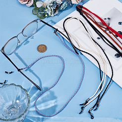 Искусственная кожа и замша тканевые цепочки шейный ремешок для очков AJEW-GF0010-57