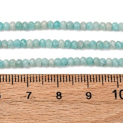 Граненые гранулы натурального амазонита из бисера G-F289-06A