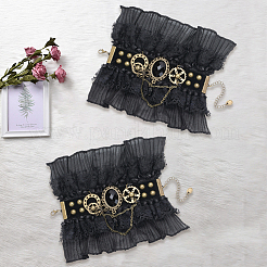 Браслеты из полиэстерового кружева в стиле лолита&nbsp;BJEW-WH20005-005