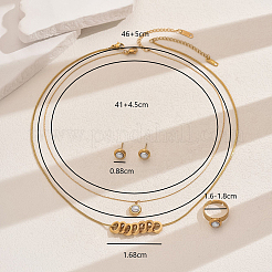 201 серьги-гвоздики из нержавеющей стали с искусственным жемчугом UO4796