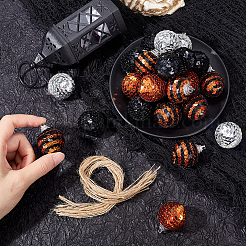 24шт 4-цветный пенопластовый шар с подвеской в виде шнура DIY-SC0026-74