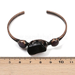 Браслеты-манжеты из натурального аметиста и турмалина&nbsp;G-B149-16R-05