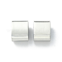 Не тускнеющие скользящие подвески/слайдерные бусины из нержавеющей стали 201 STAS-C016-07P-1