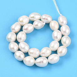 Нити из натурального культивированного пресноводного жемчуга PEAR-N012-06Y-01