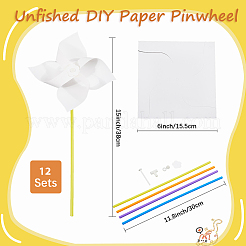 Бумага и пвх пустые самодельные вертушки поделки для детей искусство и ремесло&nbsp;FIND-CP0003-26A