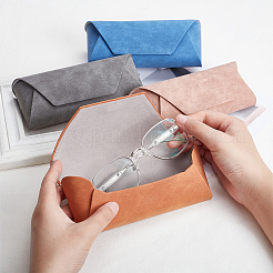 4 шт. 4-цветный чехол для очков из искусственной кожи pu&nbsp;AJEW-OC0002-88